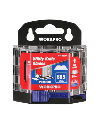 WORKPRO 50-Pack SK5 Steel Utility Knife Blades