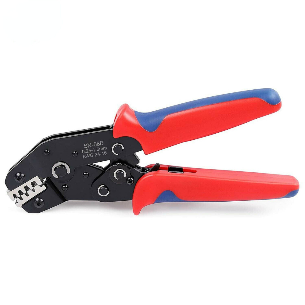 0.25-1.5mm² SN-58B Ratchet Crimping Plier Crimper Tool AWG24-13 for Terminal Kit