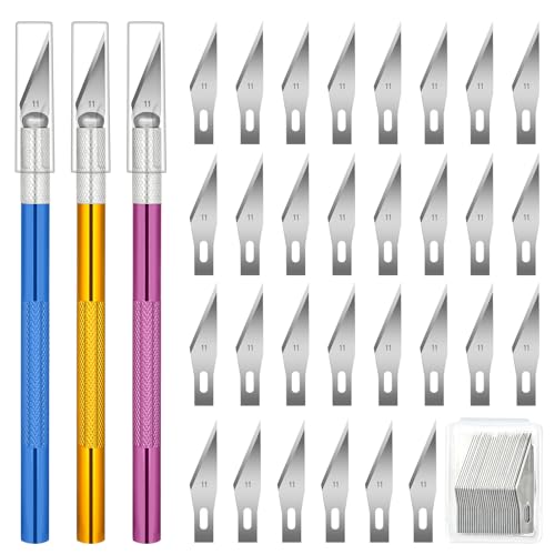 XEKIGU Exacto Knife Set with Spare Blades - 3PCS