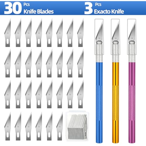 XEKIGU Exacto Knife Set with Spare Blades - 3PCS