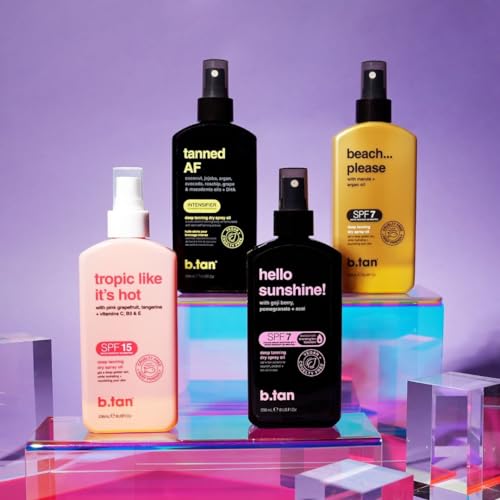 b.tan UV Tanning Bed Lotion | I Want The Darkest Tan Possible - x4000 Tan Intensifiers, Indoor & Outdoor Tan Accelerator, Best Browning Lotion, 12 Fl Oz