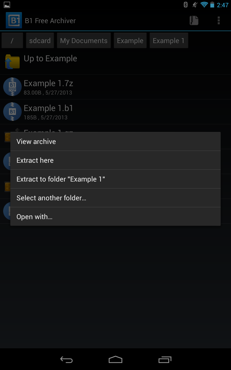 B1 Free Archiver - zip rar unzip
