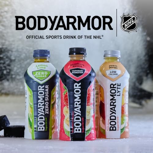 BODYARMOR ZERO Sugar Fruit Punch, Sugar Free Sports Drink - Low-Calorie Hydration - Natural Flavors with Potassium Packed Electrolytes, Antioxidants, and B-vitamins, 16 fl oz (pack of 12)