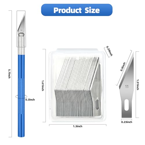 XEKIGU Exacto Knife Set with Spare Blades - 3PCS