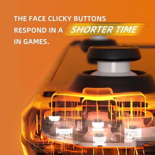 eXtremeRate Face Clicky Kit for Steam Deck OLED Handheld Console, Custom Dpad View A B X Y Menu Keys Face Buttons Mouse Clicky Kit for Steam Deck OLED Console - Without Console
