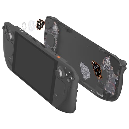 eXtremeRate Face Clicky Kit for Steam Deck OLED Handheld Console, Custom Dpad View A B X Y Menu Keys Face Buttons Mouse Clicky Kit for Steam Deck OLED Console - Without Console
