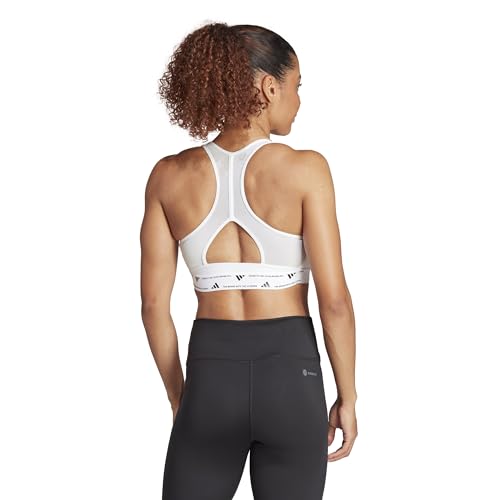 adidas Women's Powerreact Training Support Bra, White, (Medium) A/B
