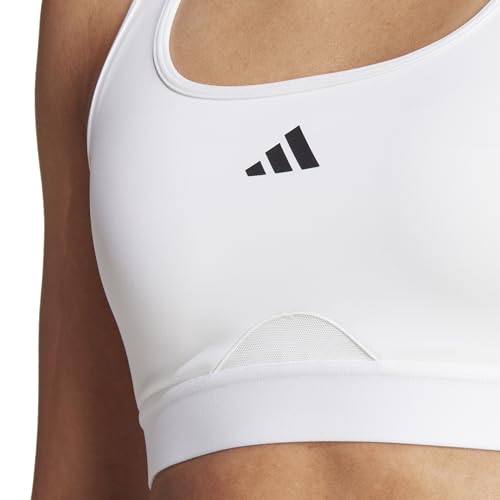 adidas Women's Powerreact Training Support Bra, White, (Medium) A/B
