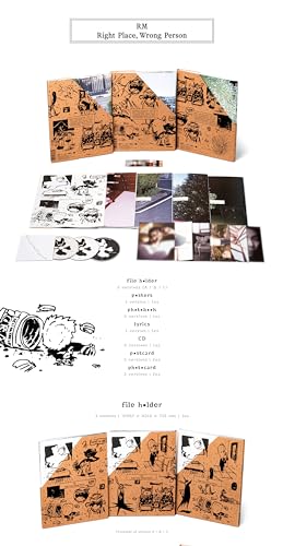 BTS RM Right Place, Wrong Person 2nd Solo Album with Tracking Sealed BANGTAN (Standard B Version)