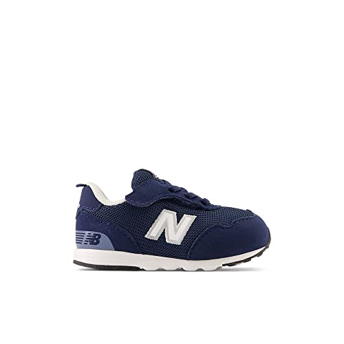 New Balance Kid's 515 V1 New-b Hook and Loop Sneaker, Nb Navy/White, 7 Toddler