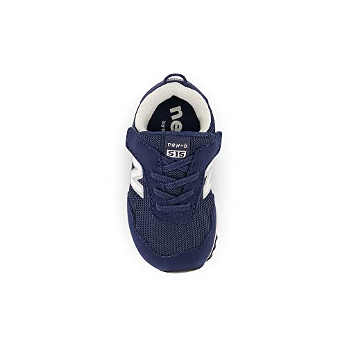 New Balance Kid's 515 V1 New-b Hook and Loop Sneaker, Nb Navy/White, 7 Toddler