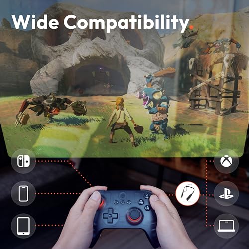 VITURE x 8BitDo Ultimate C Bluetooth Controller for Switch, Neckband, & Mobile Devices, With 6-axis Motion Control, Rumble Vibration, Enhanced Triggers, Wake On Shake