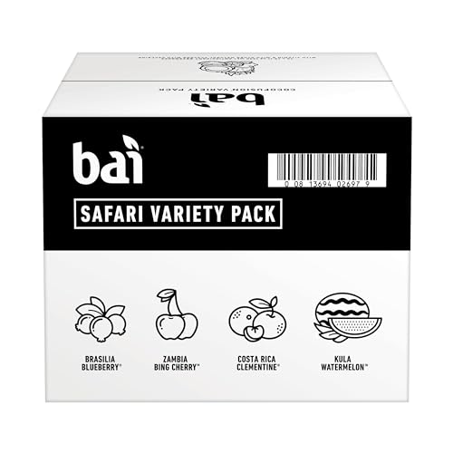 Bai Flavors Variety Pack, Antioxidant Infused Water Beverage, with Vitamin C and No Artificial Sweeteners, 18 fl oz bottles, 12 pack