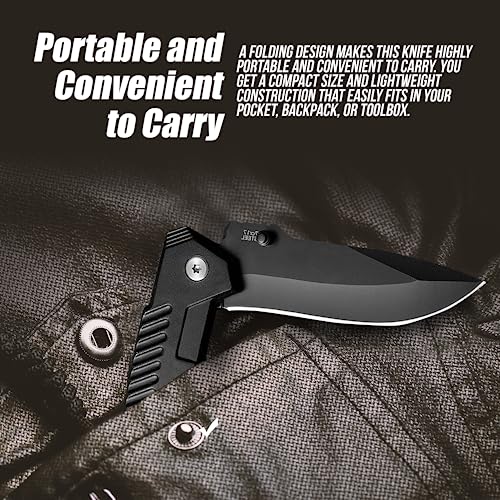 AOSILEY Tactical Stainless Steel Knife Set for Outdoors