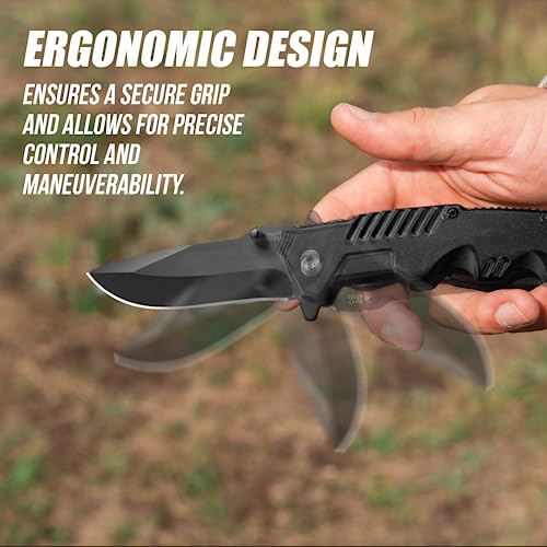 AOSILEY Tactical Stainless Steel Knife Set for Outdoors