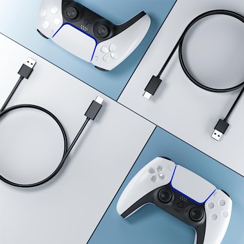 FAWETTY USB C Charging Cable Compatible with PS5 Controller,for Xbox Series X/for Xbox Series S Controller,2 Pack 6Ft Fast Charging USB Type C-ps5 Controller Charger Cable