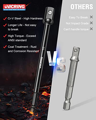 Impact Socket Adapter Set for High Torque Drilling