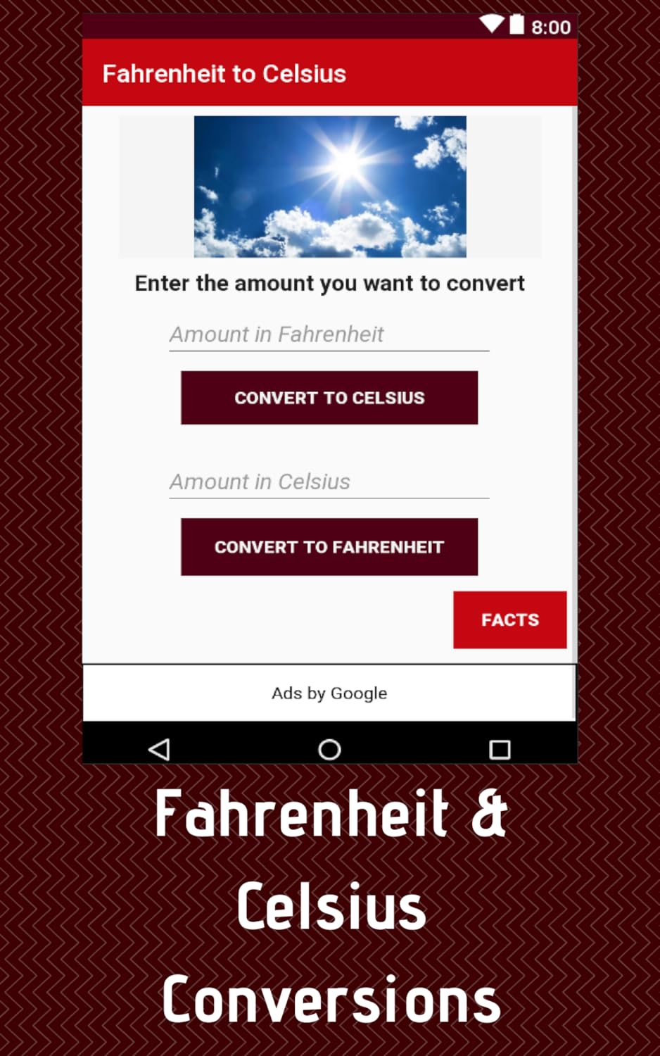 Fahrenheit to Celsius Converter (°F <-> °C)