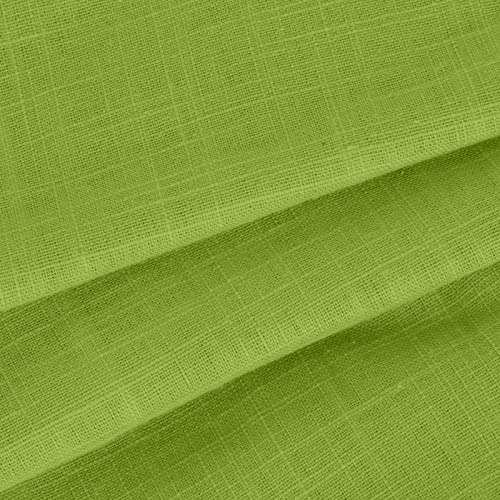 SMIDOW Womens Cotton Linen Button Down Shirt, #C-mint Green, Large