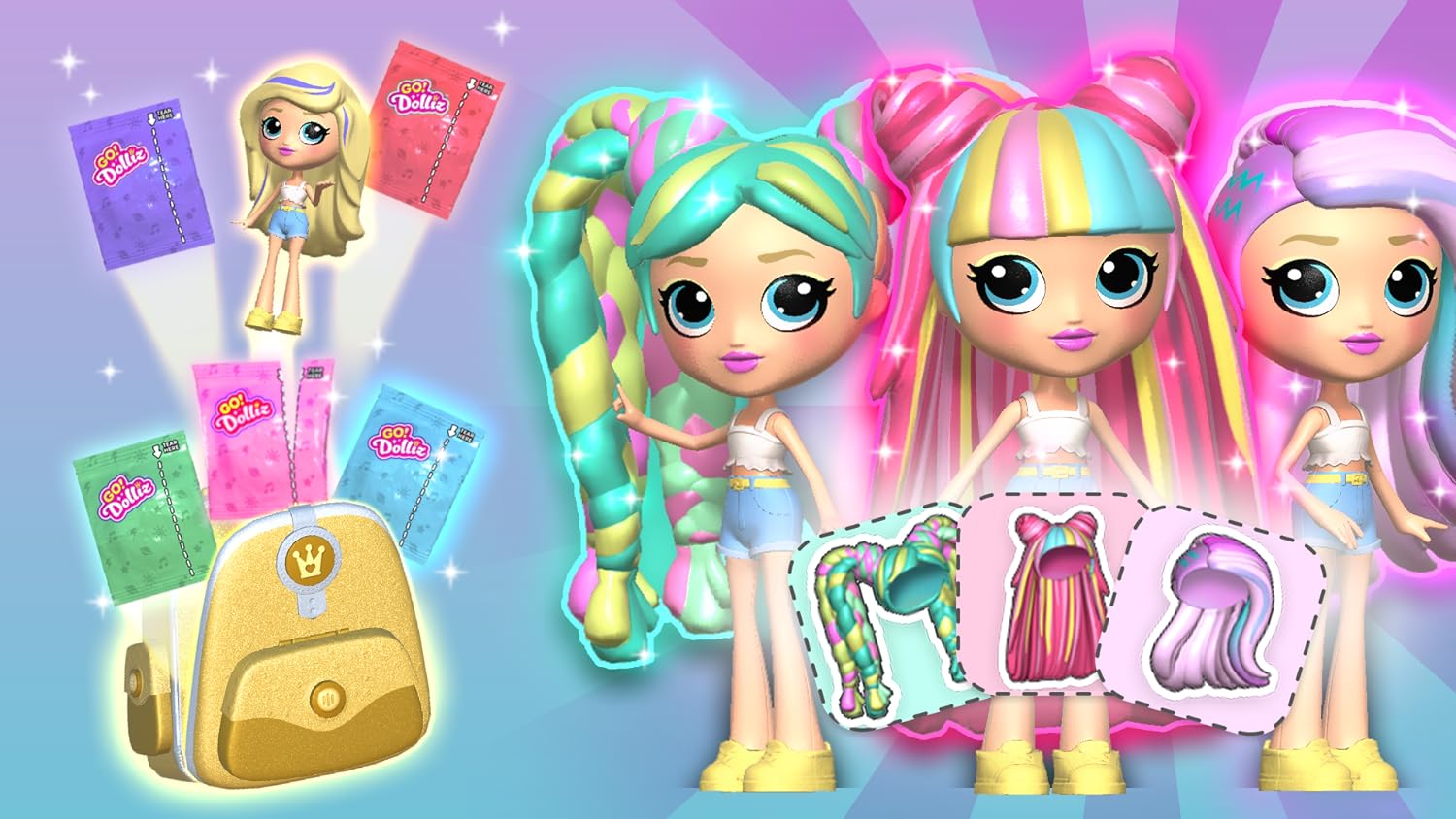 Go! Dolliz: 3D Surprise Doll Unboxing and Dress Up