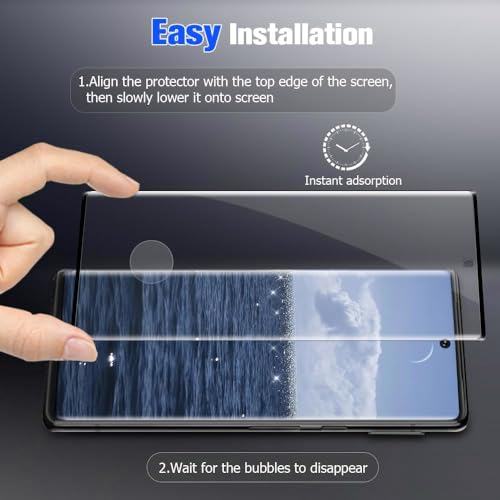 [2+2 Pack] for Google Pixel 7 Pro Screen Protector Include 2 Pack Tempered Glass Screen Protector +2 Pack Tempered Glass Camera Lens Protector,9H Hardness ，3D Curved for Google Pixel 7 Pro 5G