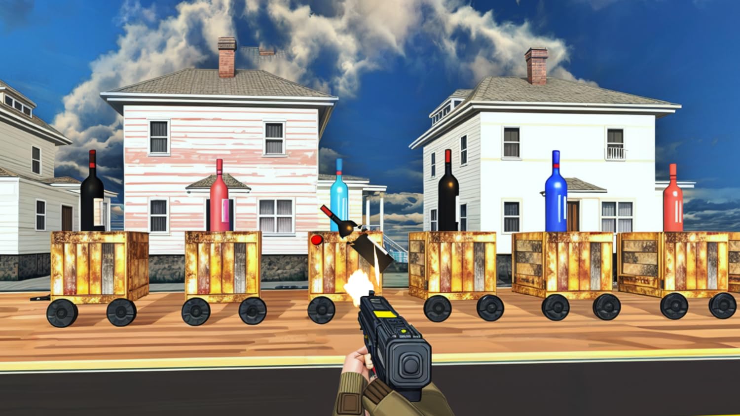 Crazy Real Bottle Shooter 3D - Free Shooting 3D 2024 Action Game