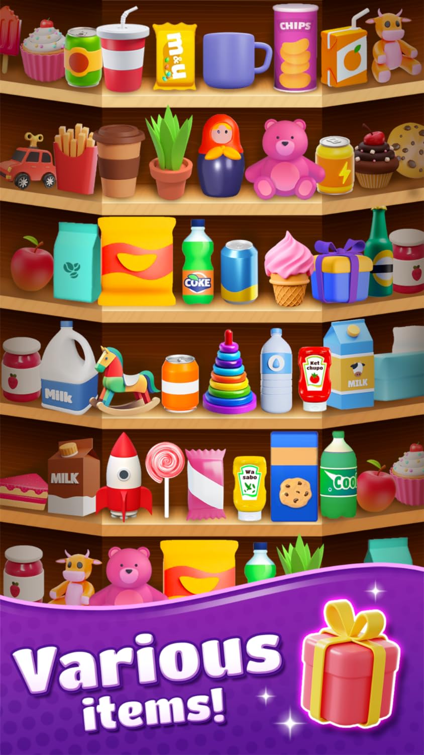 Goods Match: Relax & Sort 3D Objects