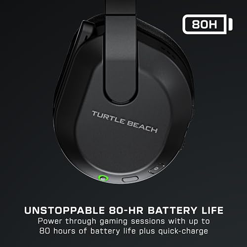 Turtle Beach Stealth 600 Wireless Multiplatform Amplified Gaming Headset for PC, PS5, PS4, Nintendo Switch, Mobile – Bluetooth, 80-Hr Battery, Noise-Cancelling Flip-to-Mute Mic, Waves 3D Audio – Black