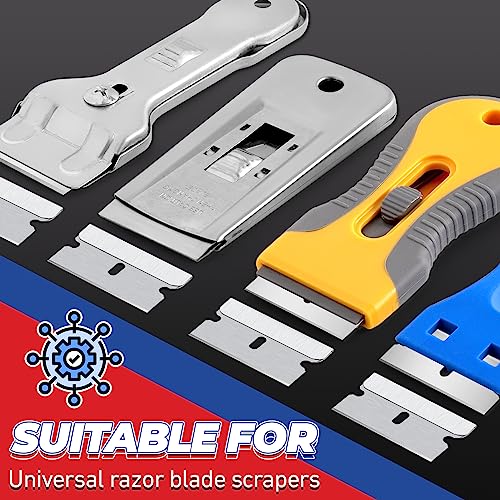 100 Heavy Duty Single Edge Razor Blades for Scraper