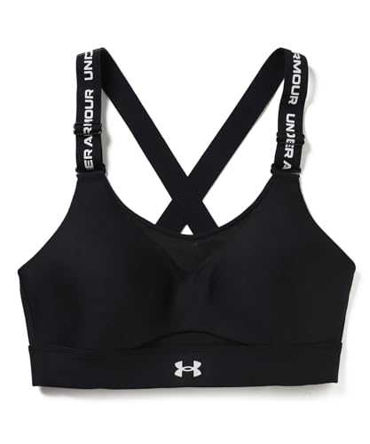 Under Armour Womens Infinity High Impact Sports Bra, (001) Black / / White, Medium D-DD