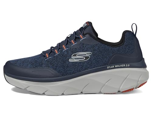 Skechers Men's D'Lux Walker 2.0 Steadyway Sneaker, Blue, 11