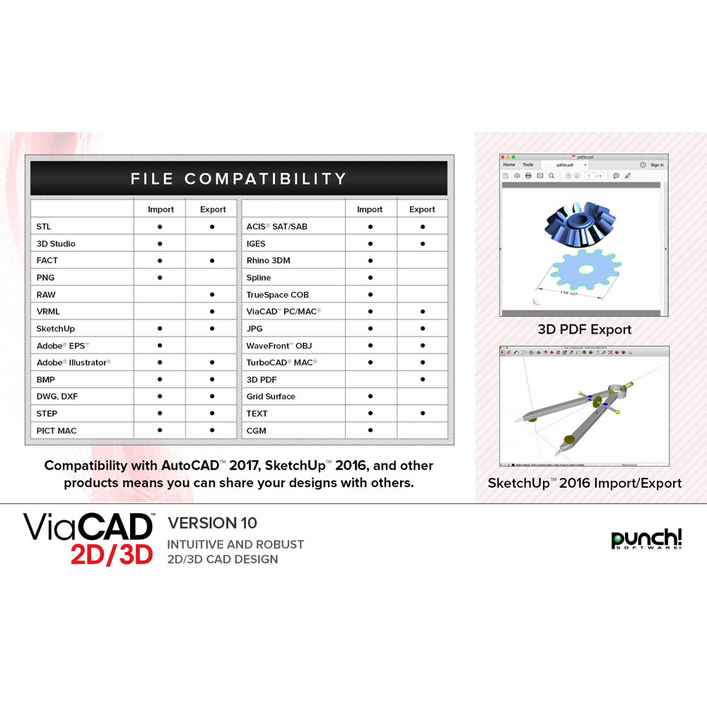 Punch! ViaCAD 2D/3D v10 for Mac [Download]