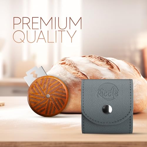 Wooden Bread Lame with 15 Razor Blades and Cover