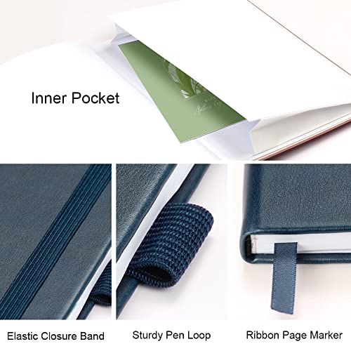 Password Book with Alphabetical Tabs, UpUGo Internet Address and Password Keeper Notebook for Computer & Website Logins, Medium Compact Size, Navy Blue