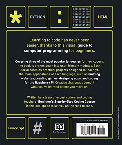 Beginner's Step-by-Step Coding Course: Learn Computer Programming the Easy Way (DK Complete Courses)