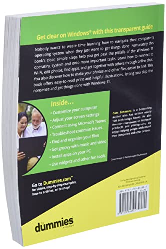 Windows 11 For Seniors For Dummies (For Dummies (Computer/Tech))