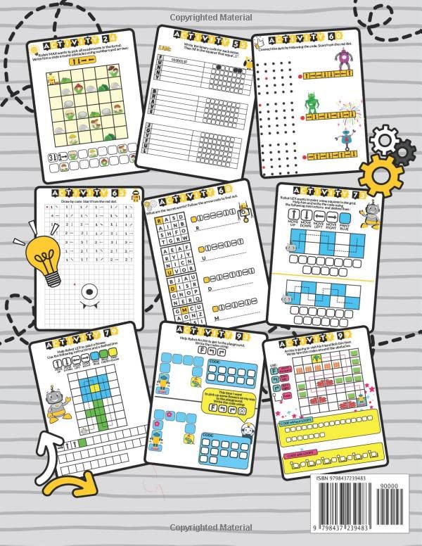 Coding and Logic Workbook!: 101 Challenging Fun Coding Activities and Logic Puzzles For Kids Ages 7-10