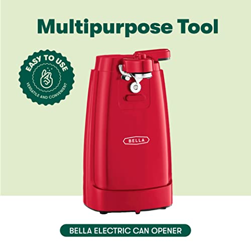 BELLA Multifunctional Electric Can Opener with Knife Sharpener