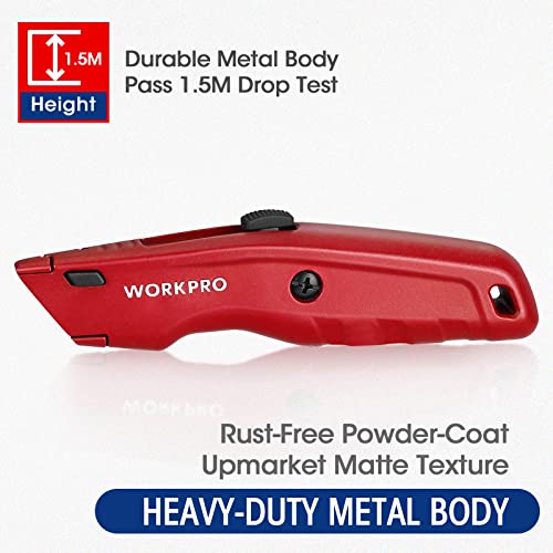 WORKPRO Premium Heavy Duty Retractable Utility Knife Kit