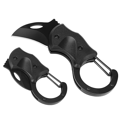 Compact Carabiner Knife with Stainless Steel Blade