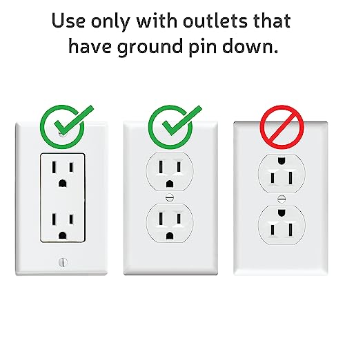Neat Socket - 3ft Flat Extension Cord with USB Ports – Ultra Thin Flat Plug Extension Cord with 3 Outlets, 2 USB – Flat Outlet Extender – Universal Size Flat Plug Power Strip, Child & Pet Safe