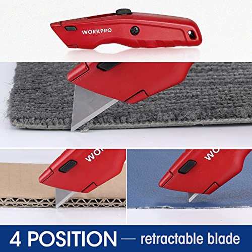WORKPRO Premium Heavy Duty Retractable Utility Knife Kit