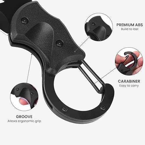 Compact Carabiner Knife with Stainless Steel Blade
