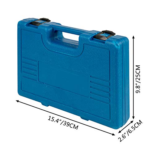 VEVOR Impact Socket Set 1/2 Inches 19 Piece, Deep Socket, 6-Point Sockets, Rugged Construction, Cr-V, 1/2 Inches Drive Socket Set Impact 3/8 inch - 1-1/2 inch, with a Storage Cage