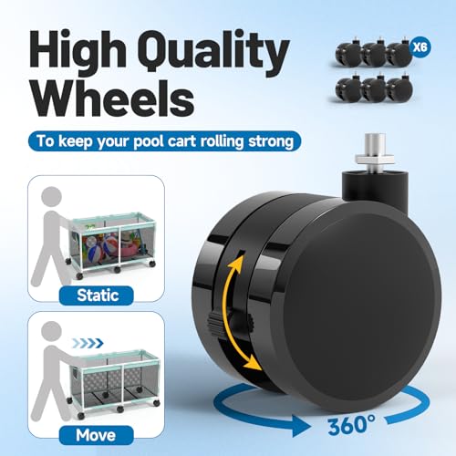 235 Gallon XXXL Extra Large Swimming Pool Storage Bin, Pool Noodles Holder, Toys, Floats, Balls and Floats Equipment Mesh Rolling Storage Organizer Bin, 69" Lx32" Wx35" H, Summer Vitality Mint Style