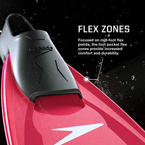 Speedo Swim Training Switchblade Fin, Black/Red, XS
