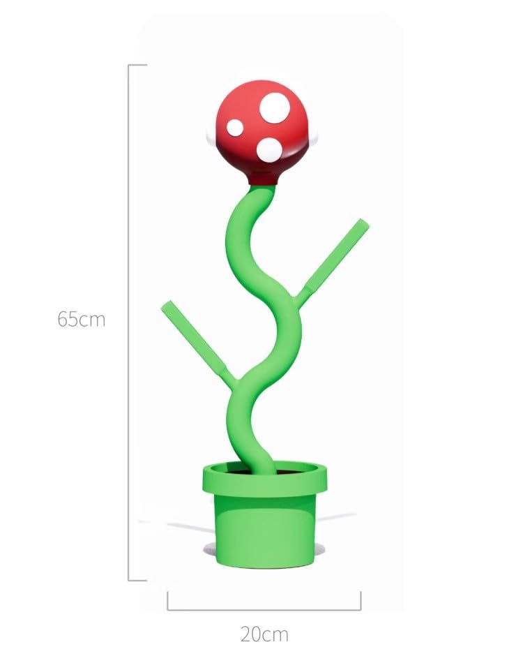 Multifunctional Vertical Stand Game Console Charging Stand Game Card Storage Desktop Ornaments Rechargeable Base Flower Pot Piranha Ornament Suitable for Switch Game Console