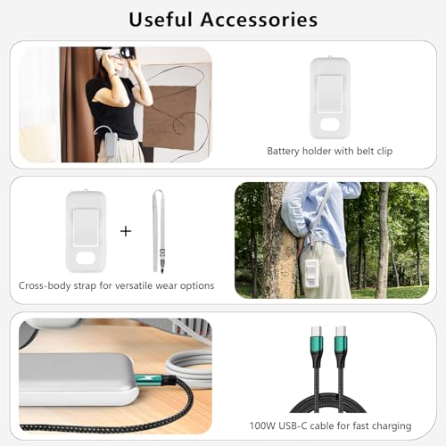 AMAZEAR Hard Travel Case for Apple Vision Pro, Small and Portable Protective Case Designed for Vision Pro VR, Apple Vision Pro Accessories, Shockproof & Anti-Drop for Carry and Storage, Bright-Grey