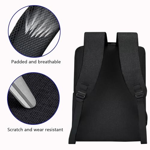 ZLDYPINK Gaming Console Backpack Compatible with PS5, Protective Travel Carrying Case Bag Compatible with Sony Playstation5, Storage Bag for PS5 Disc, Controllers and More Gaming Accessories