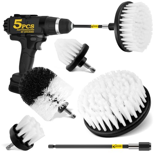Holikme 5-Pack Drill Brush Set for Interior Detailing